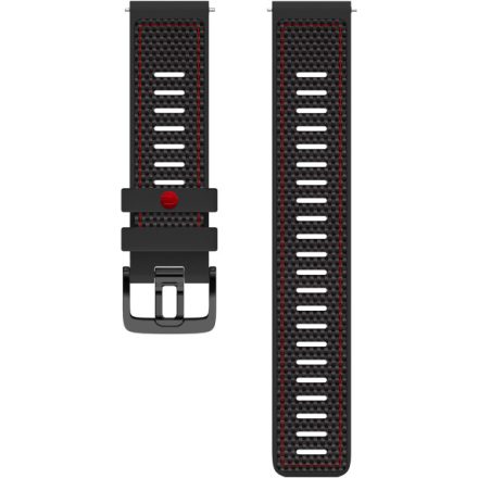 POLAR WRISTBAND 22MM FKM-FUSION BLACK/RED S-L