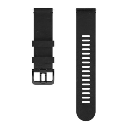 POLAR WRIST BAND 22MM LEATHER BLACK M/L